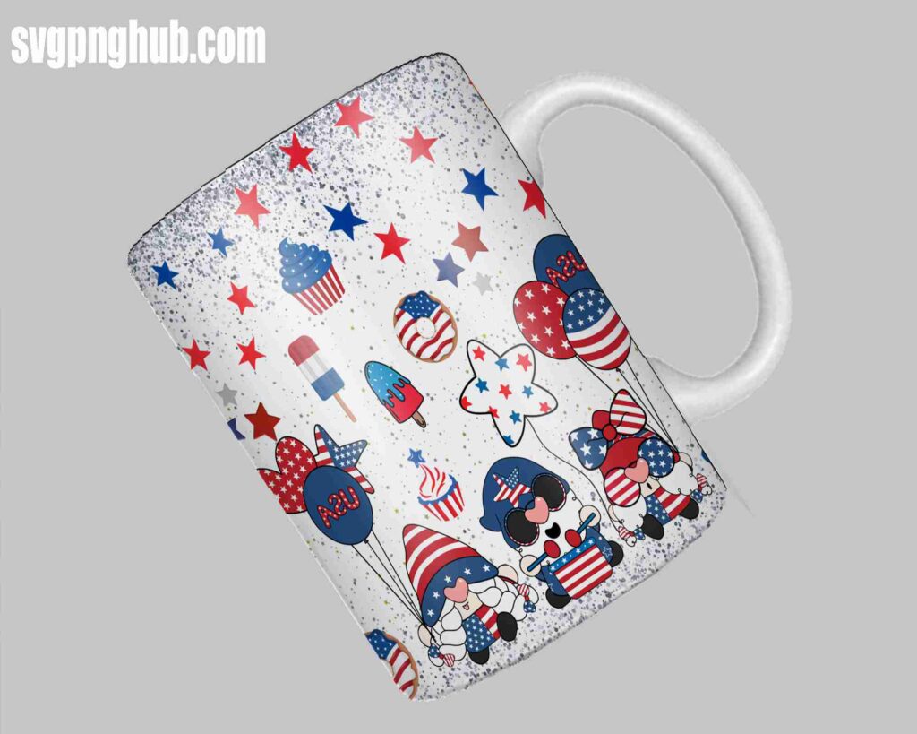 4th of July free mug design