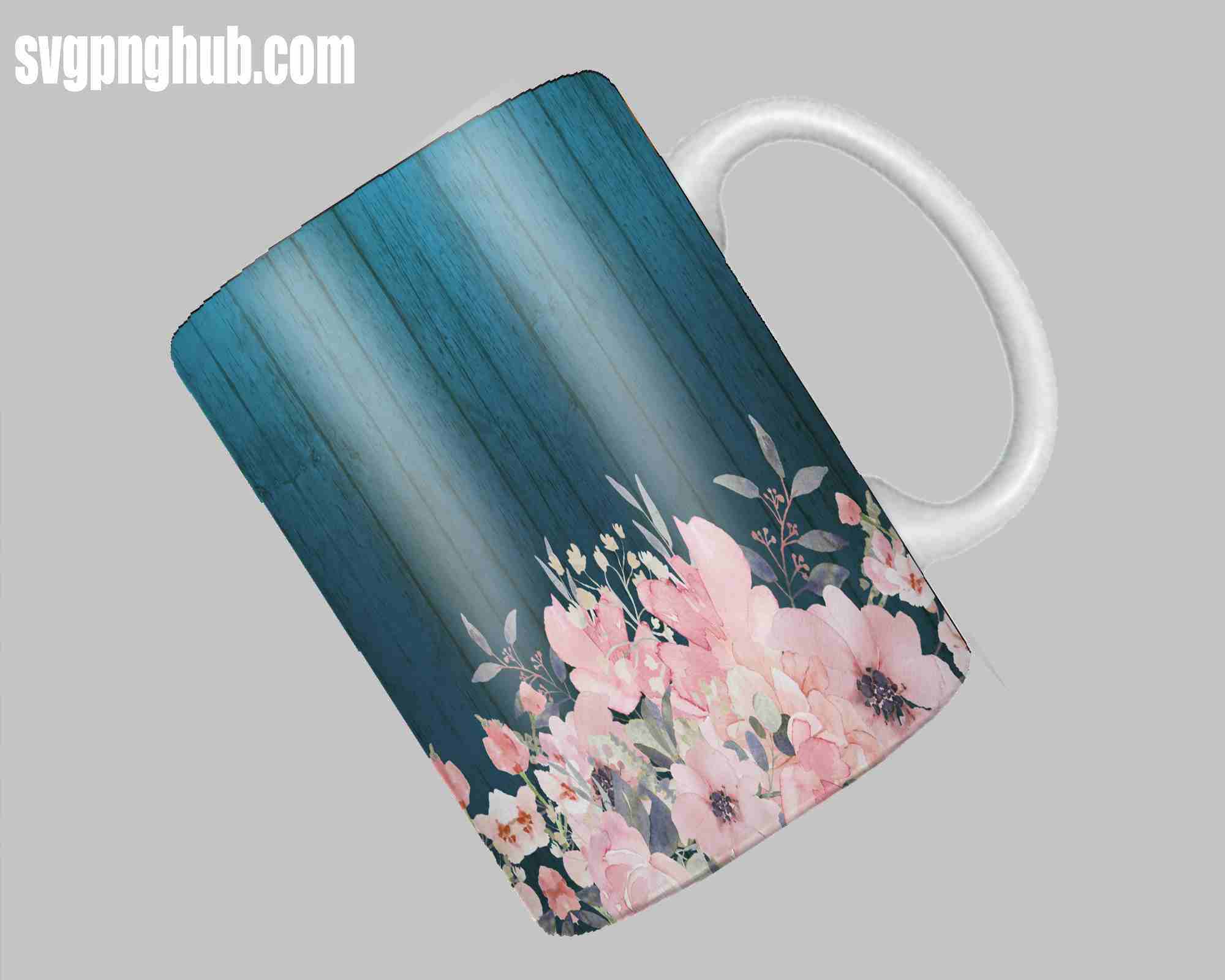 FREE FLOWERS MUG DESIGN 3