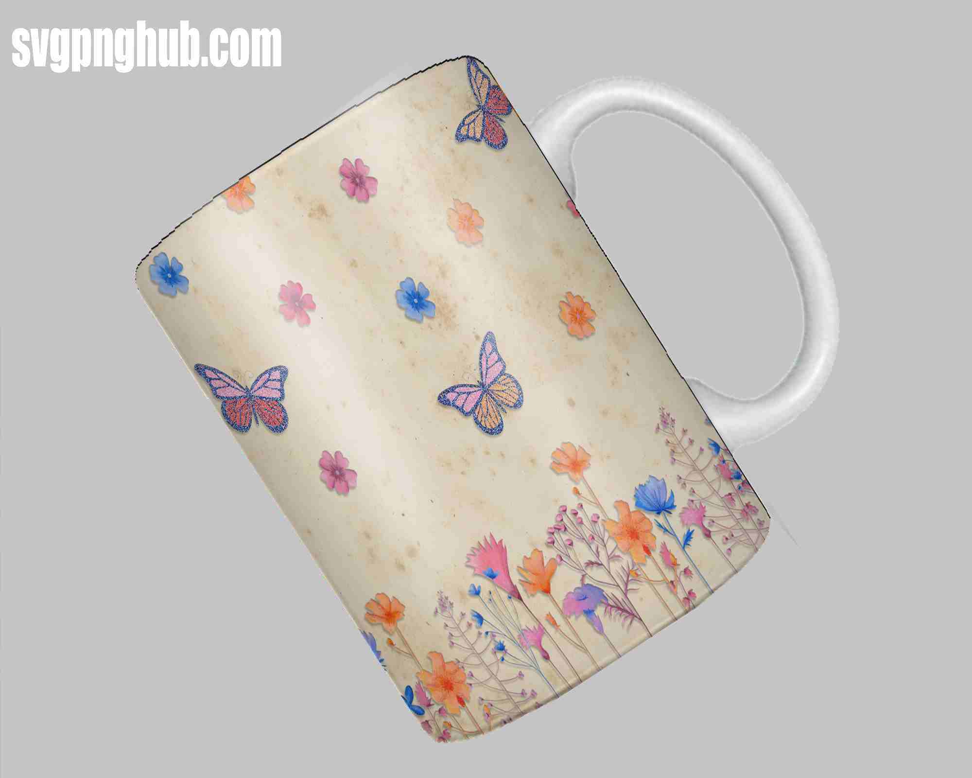 FREE butterfly MUG DESIGN 4