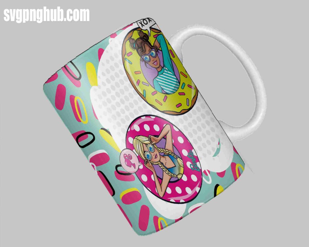 Barbie free mug design