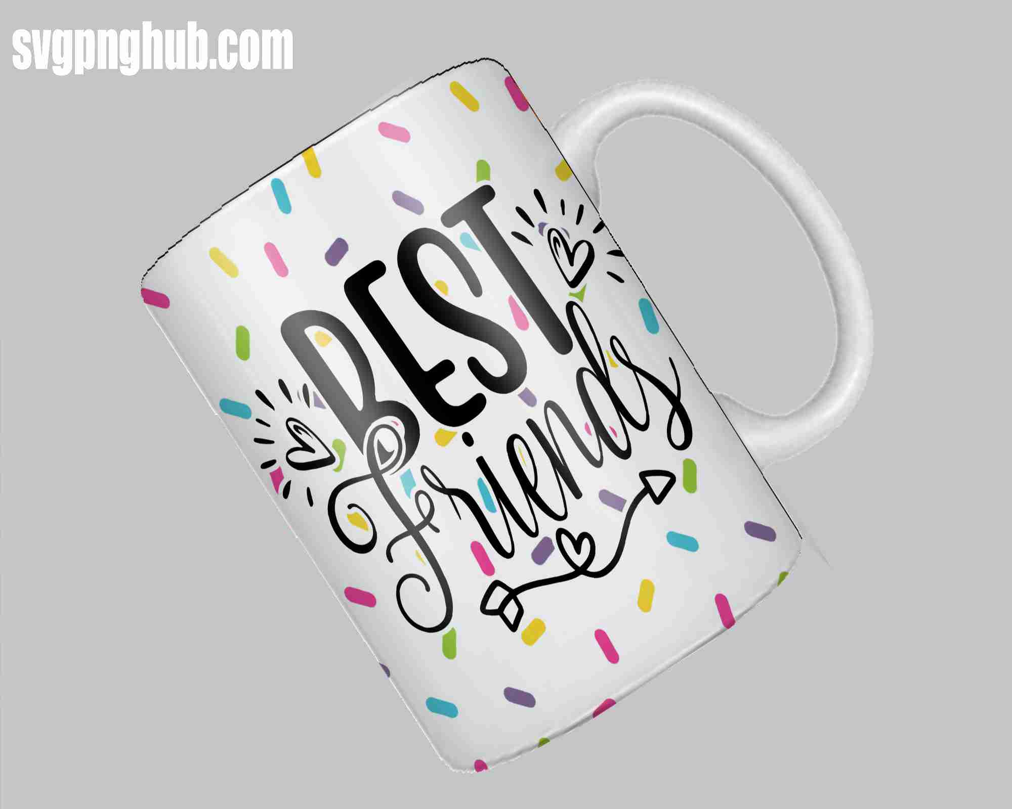 best friends free mug design