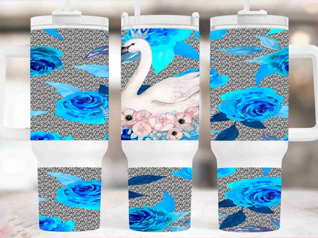 blue flower 40OZ free design