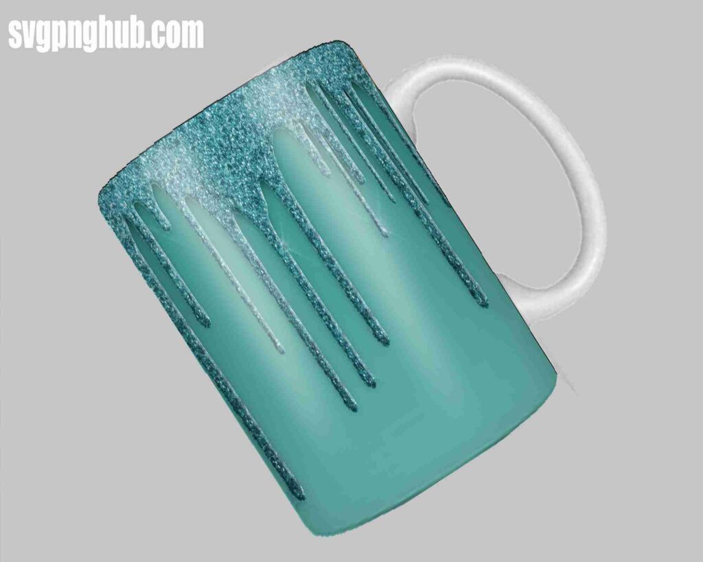 gradient green free mug design