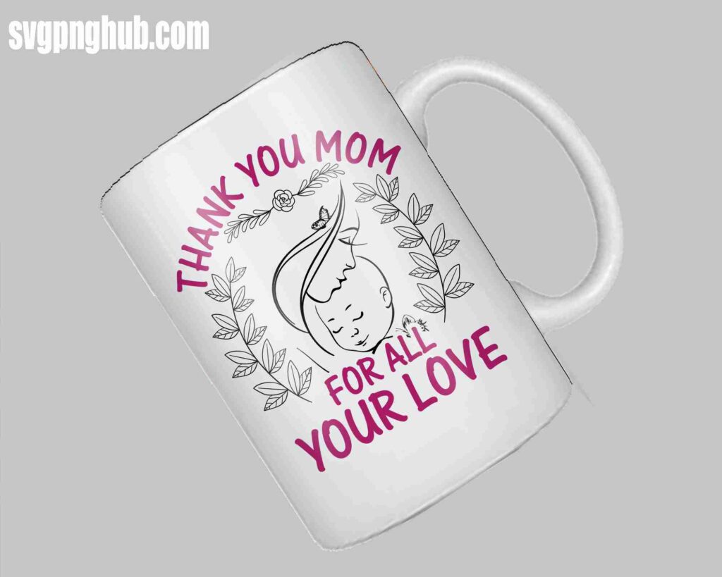 love mom free mug design