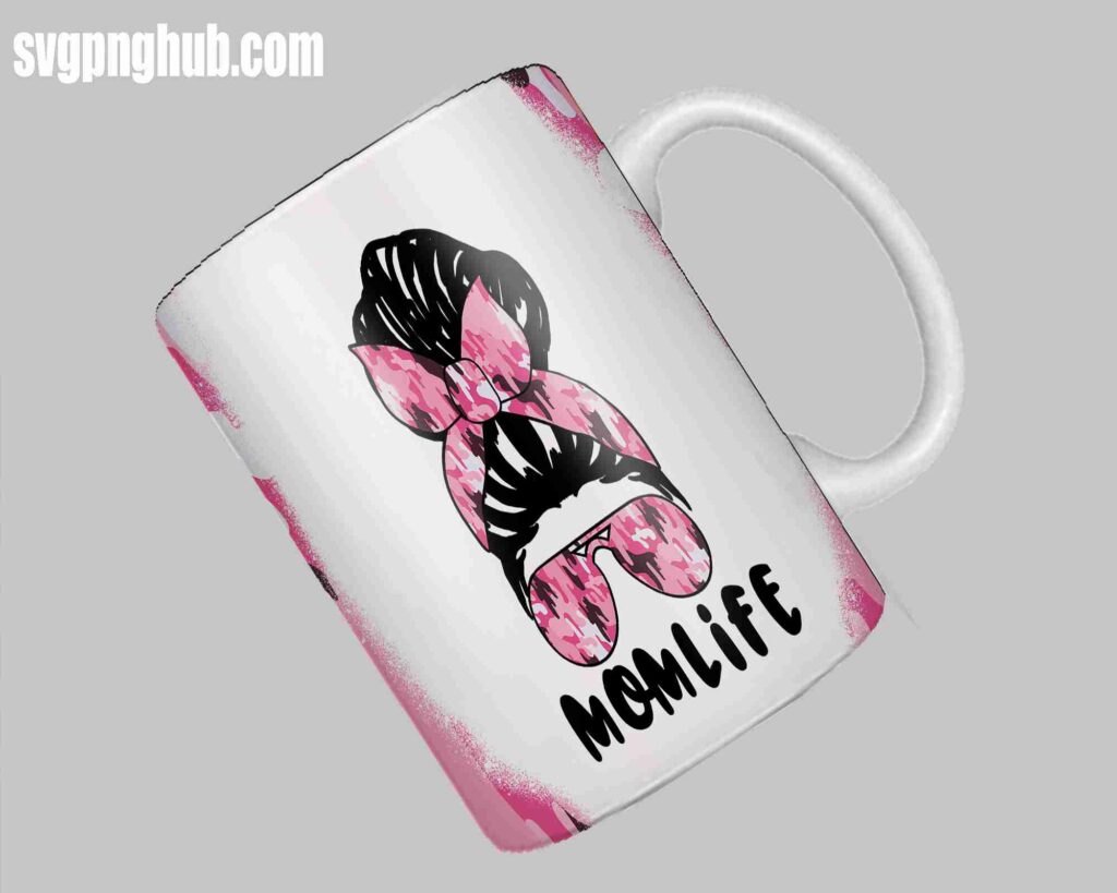 mom life mug free design